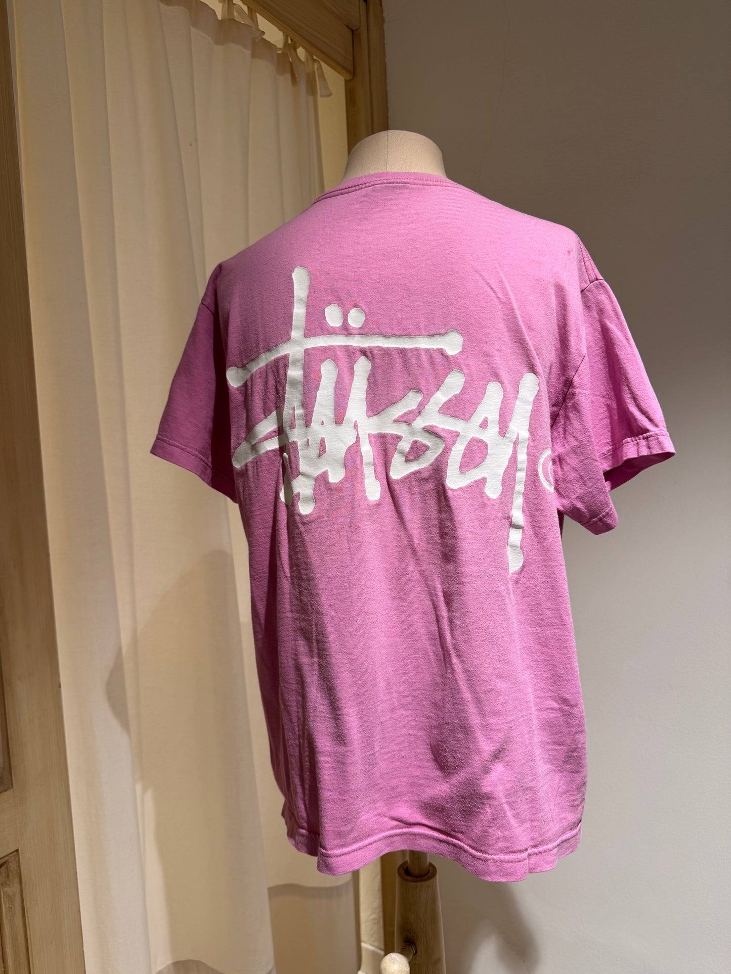 M&W - T-Shirt - STUSSY - Year: 90's - Bubble Pink