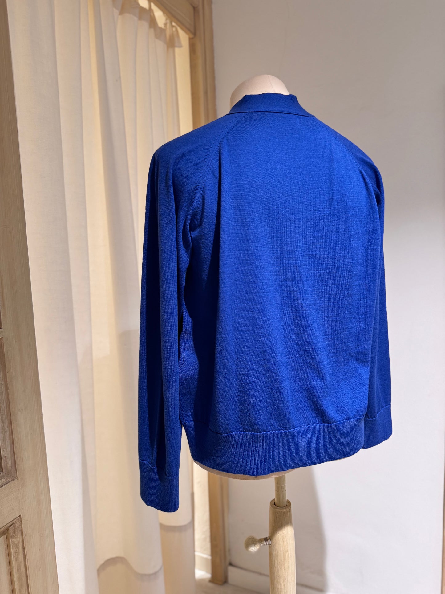 M - Woolcot Bio Loose Cardigan - UNIVERSAL WORKS - Blue Royal