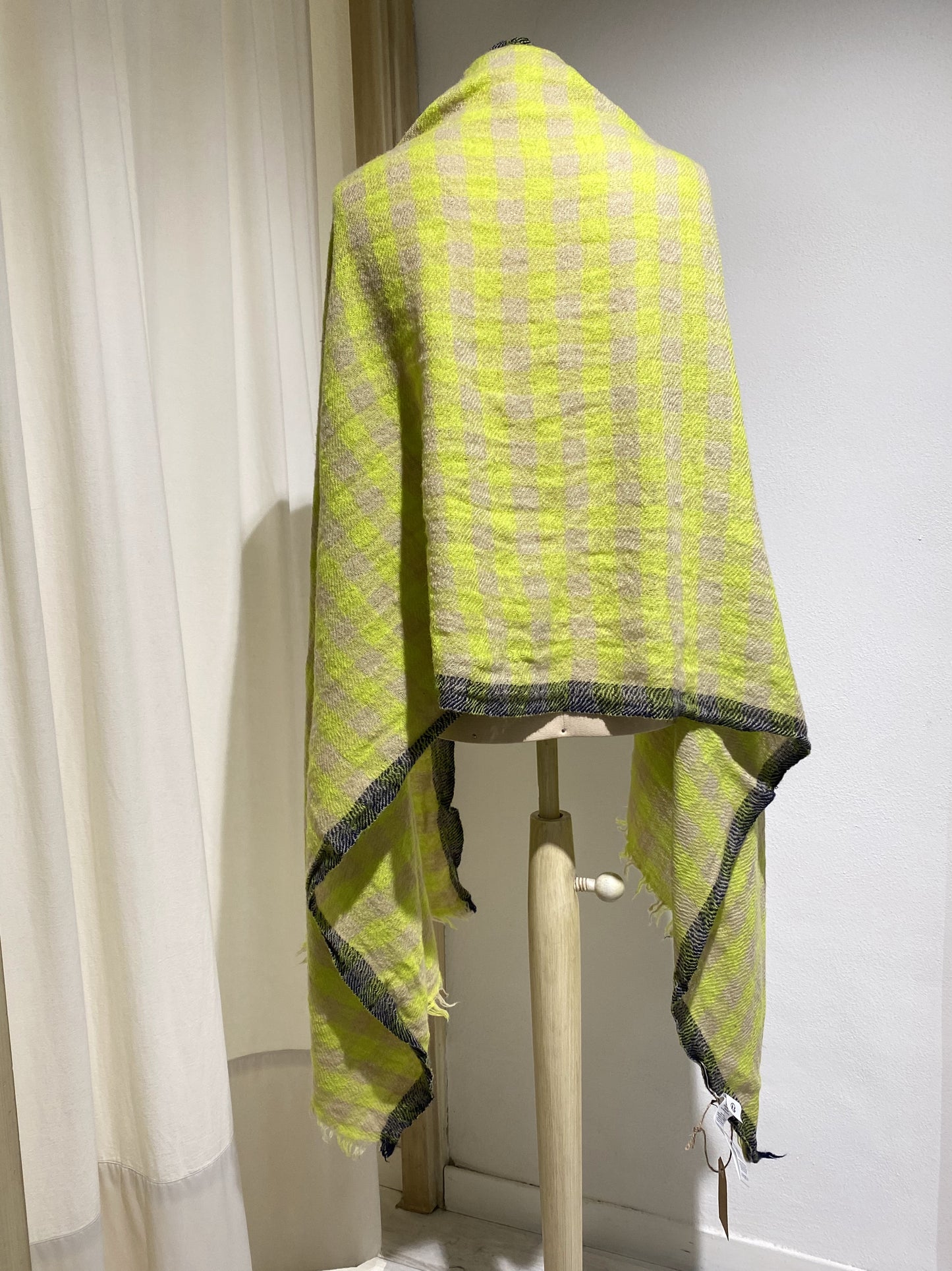 W SIDAR SCARF CHECK BELLEROSE YELLOW/BLACK