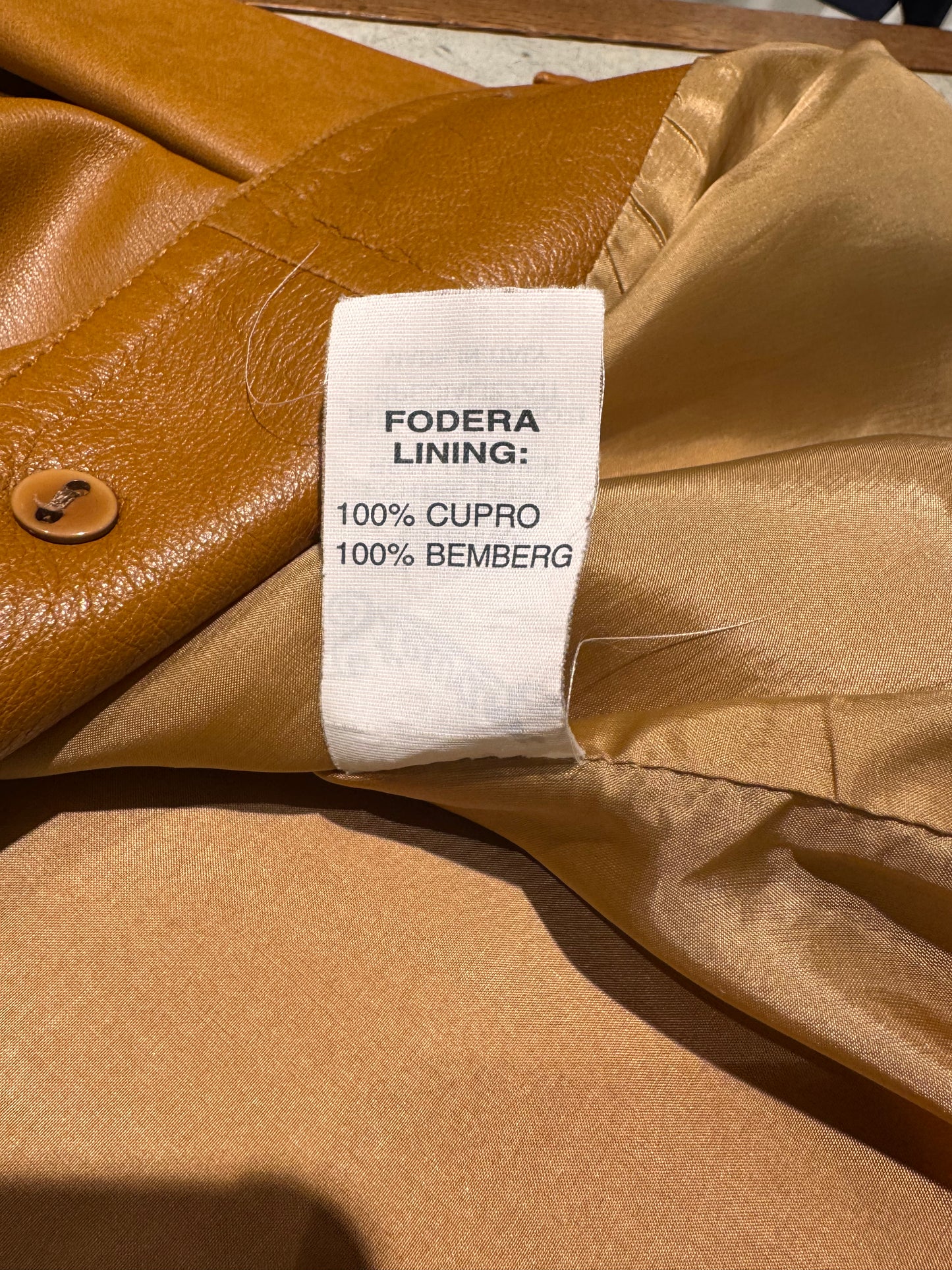 M - Leather Jacket - STEWART - Year 1994/5 - Cognac Leather