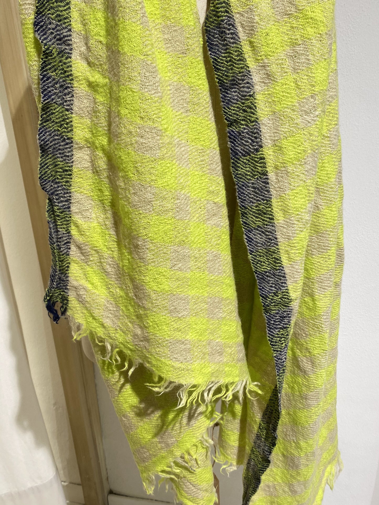 W SIDAR SCARF CHECK BELLEROSE YELLOW/BLACK