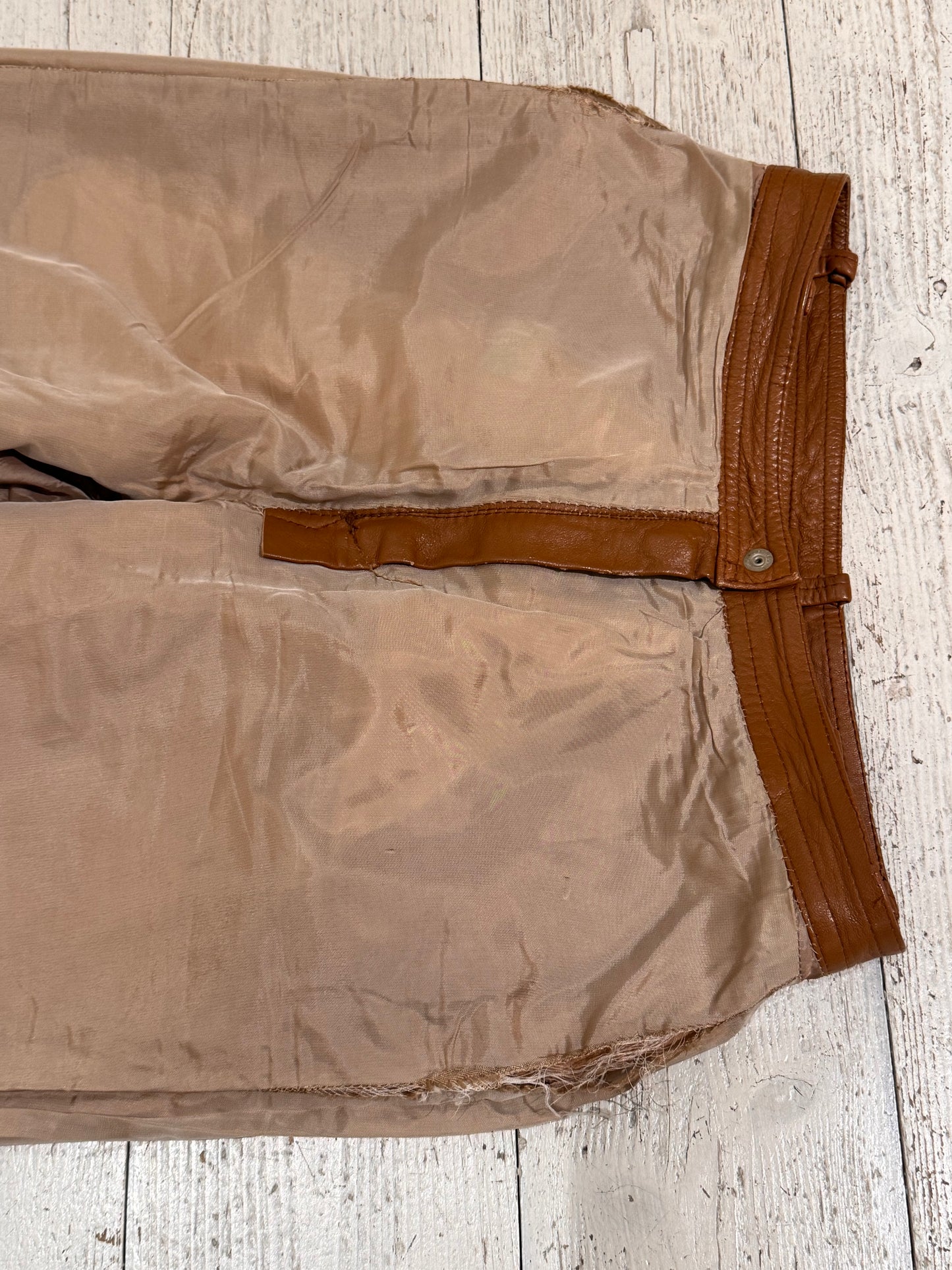 W - Leather Pant - ANNA GOBBO - 1981/2 - Cognac Leather