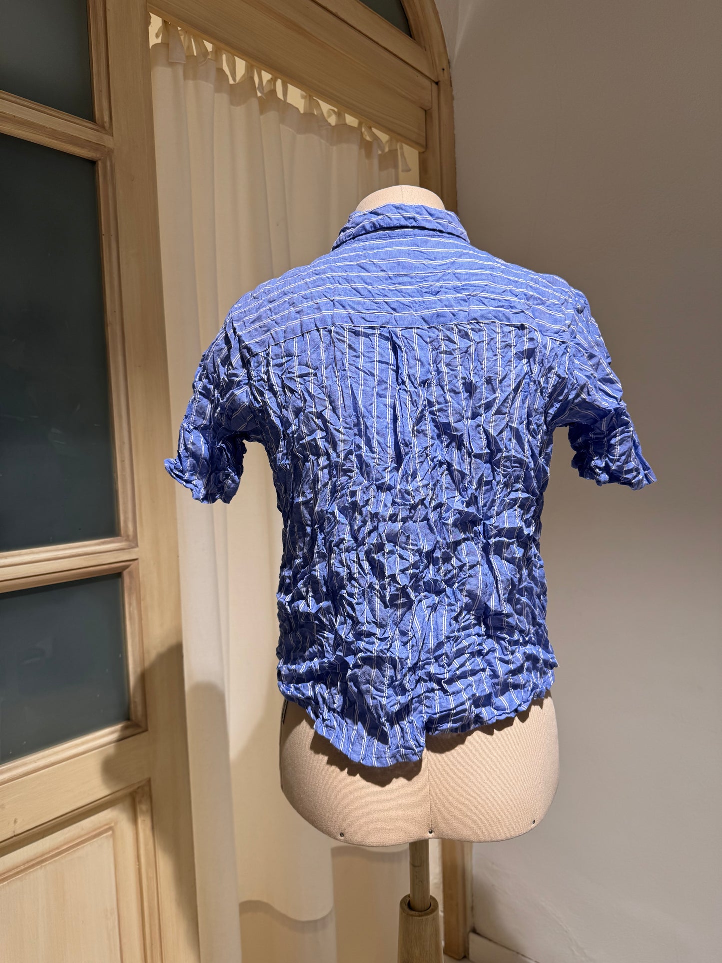 W - Shirt Short Sleeve - Pas De Calais - Sky Blue Stripes