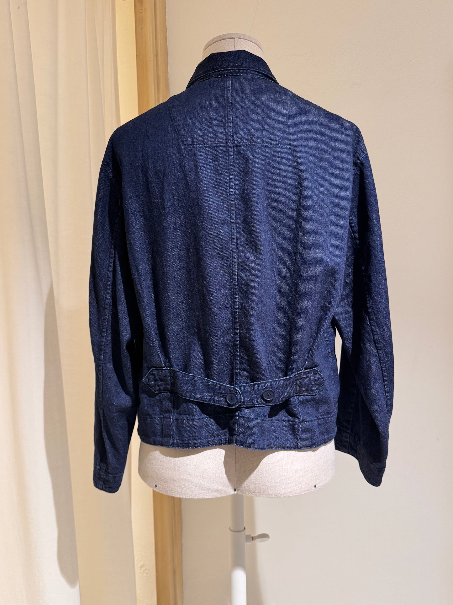 W SOFT DENIM BLAZER - PAS DE CALAIS - Indigo Blue