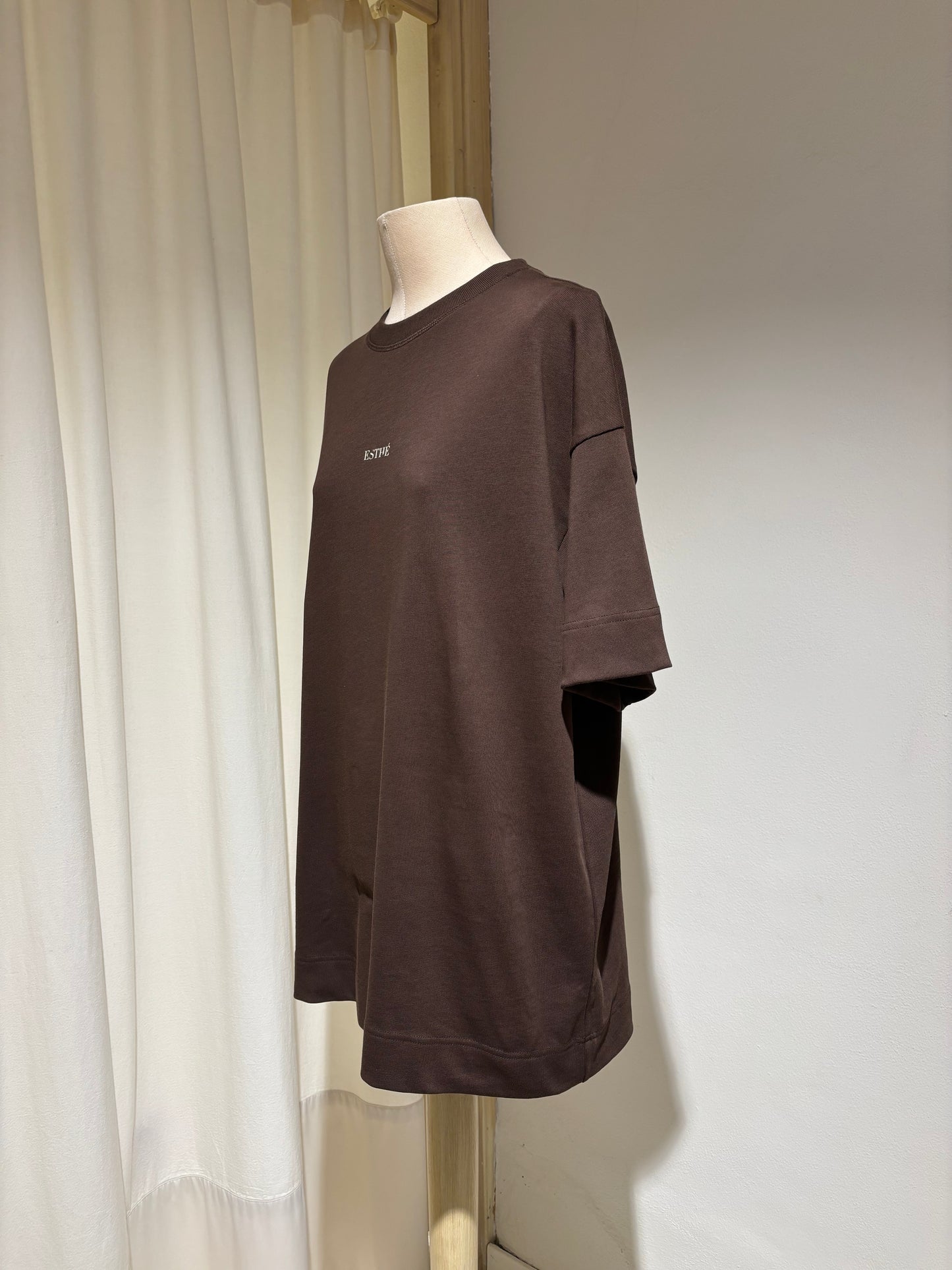 W Maxi T-Shirt - ESTHE - Brown