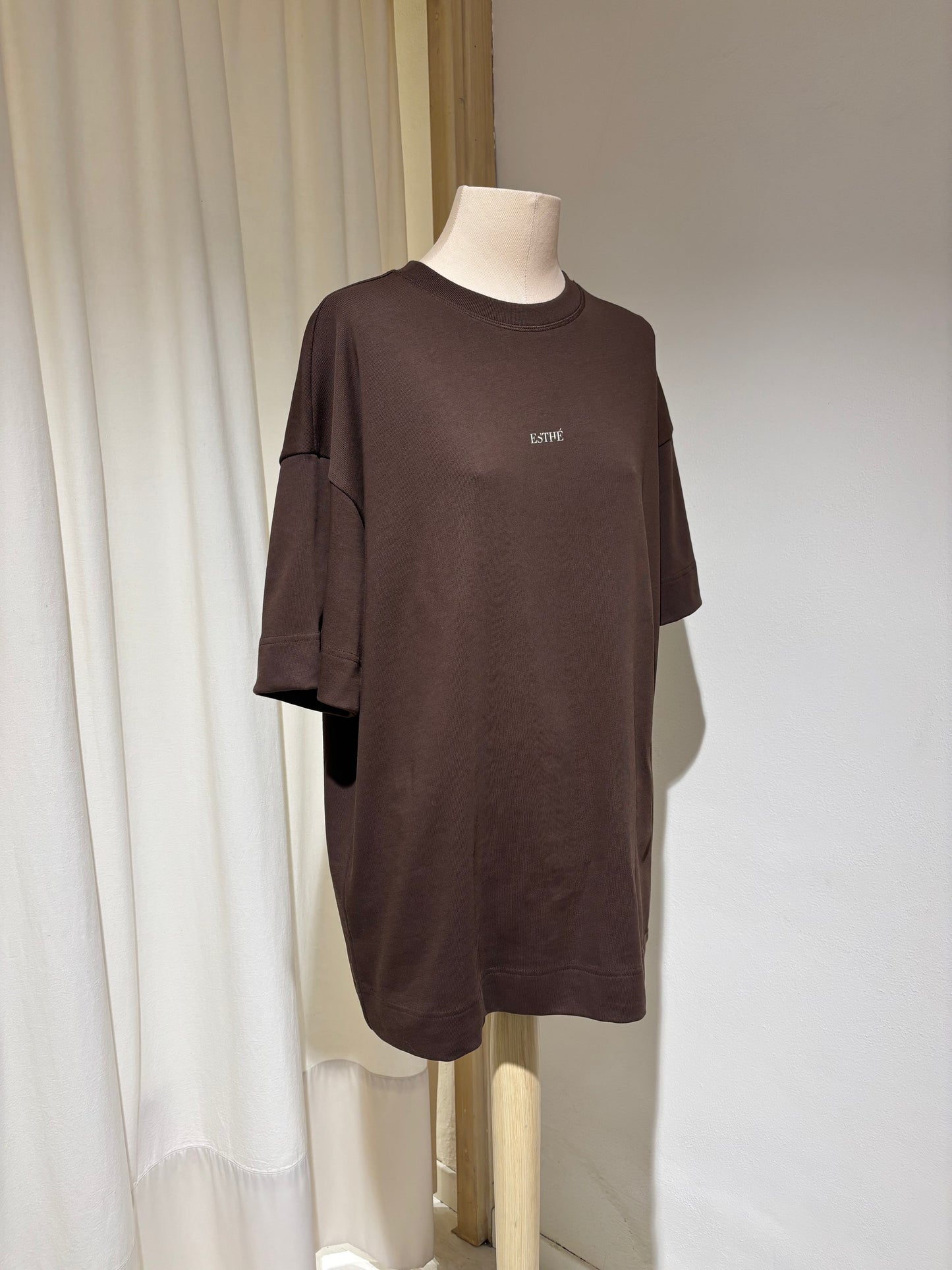 W Maxi T-Shirt - ESTHE - Brown