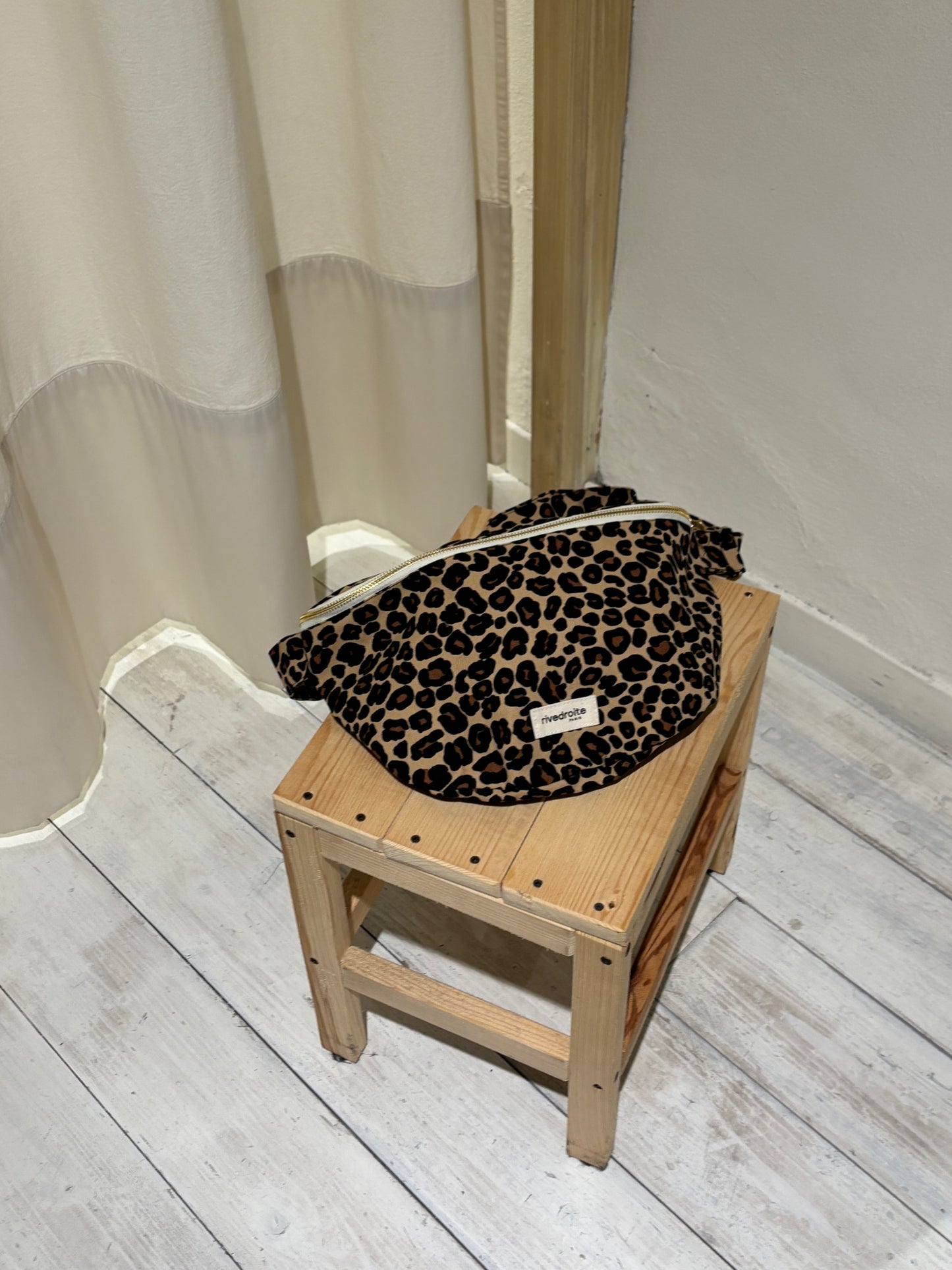 W Custine XL the large waist bag - RIVE DROITE PARIS - Leopard Beige