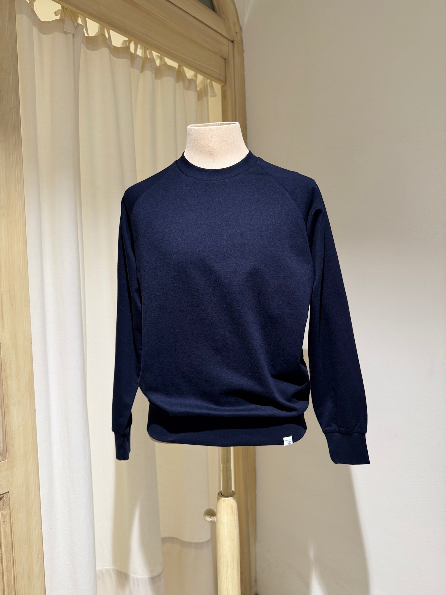 M Marten Relaxed Raglan Light Sweatshirt - NORSE PROJECTS - Dark Navy