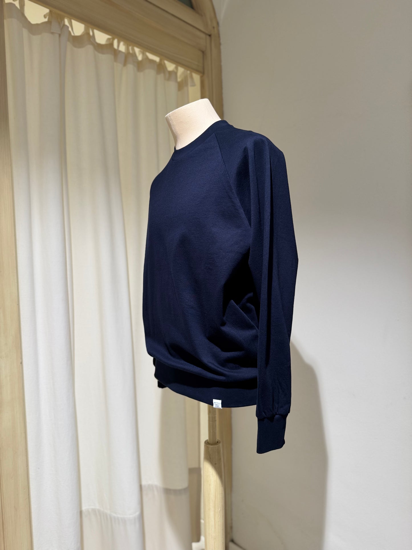M Marten Relaxed Raglan Light Sweatshirt - NORSE PROJECTS - Dark Navy