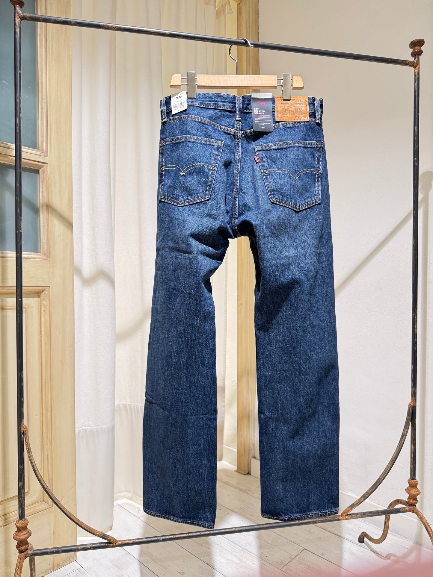 M Denim 555 Relaxed Straight - LEVI'S® PREMIUM - Washed Blue