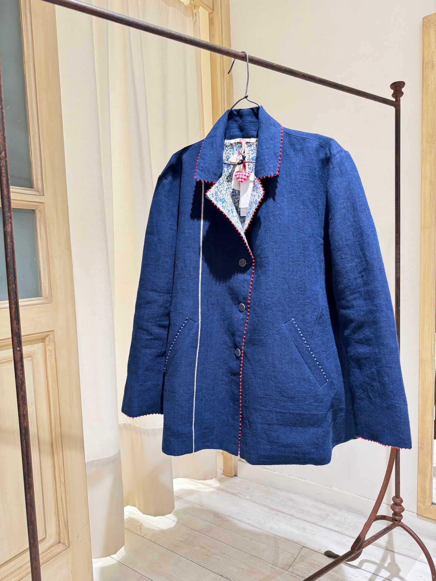 W BLAZER REVERSABLE - I LOVE PÈRO - Blue/LibertyFlowers