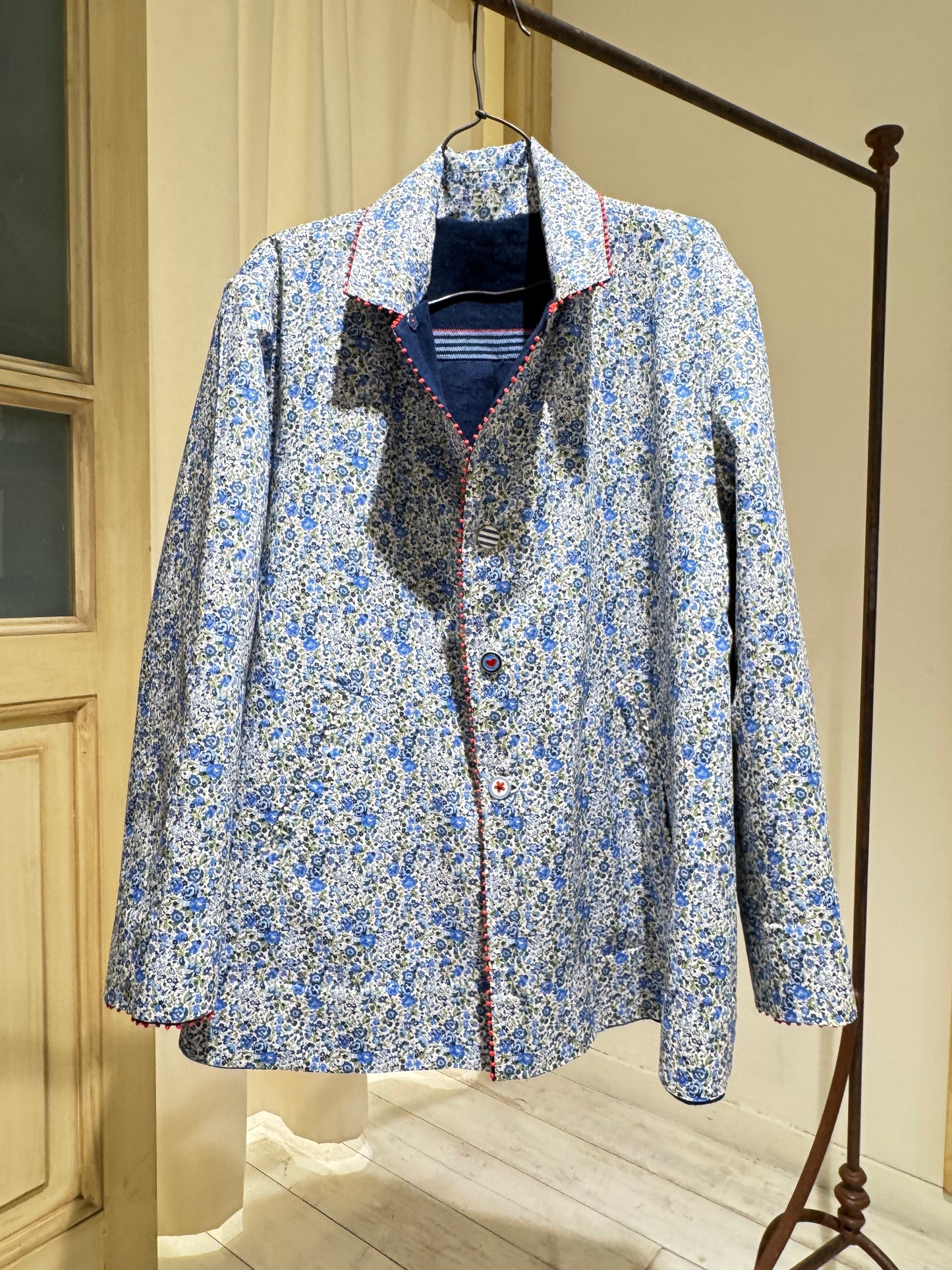 W BLAZER REVERSABLE - I LOVE PÈRO - Blue/LibertyFlowers
