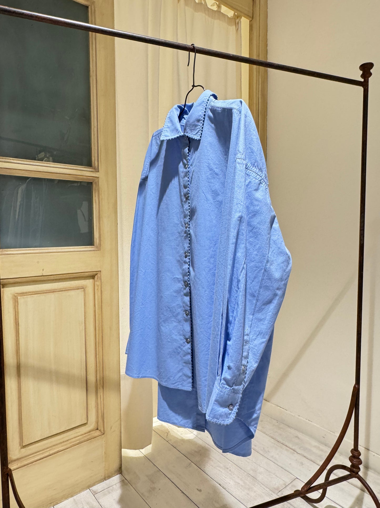 W LONG SLEEVE SHIRT - I LOVE PÉRO - SKY BLUE