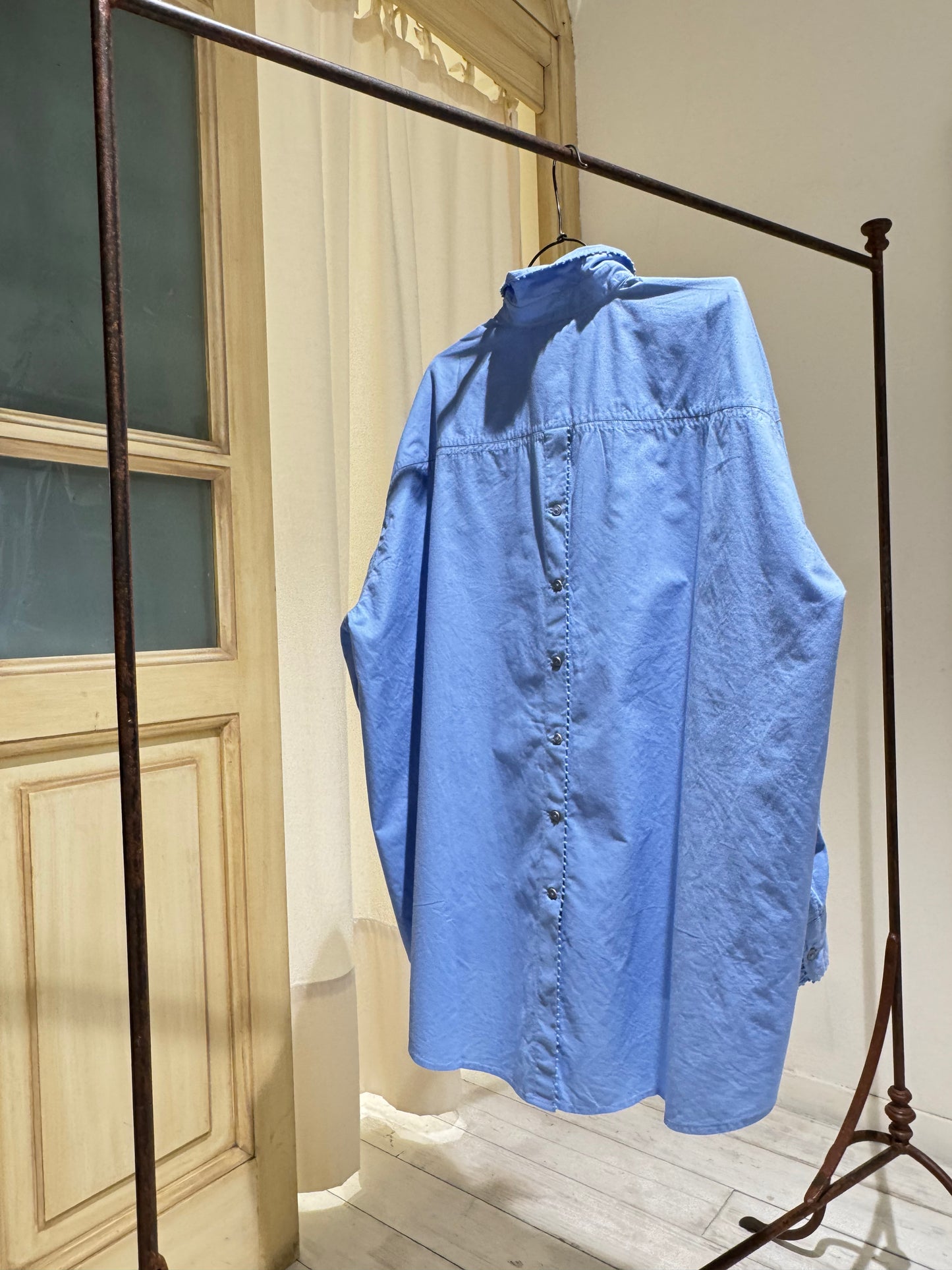 W LONG SLEEVE SHIRT - I LOVE PÉRO - SKY BLUE