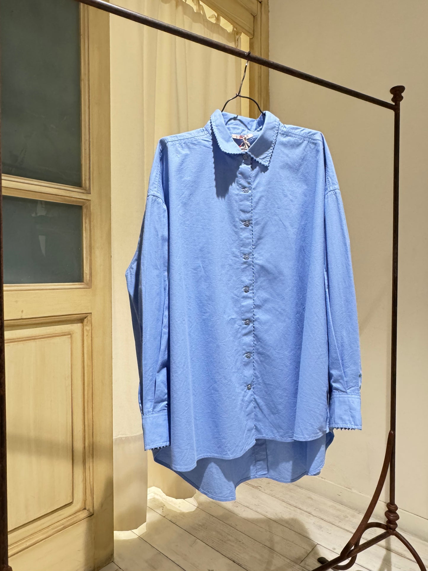 W LONG SLEEVE SHIRT - I LOVE PÉRO - SKY BLUE