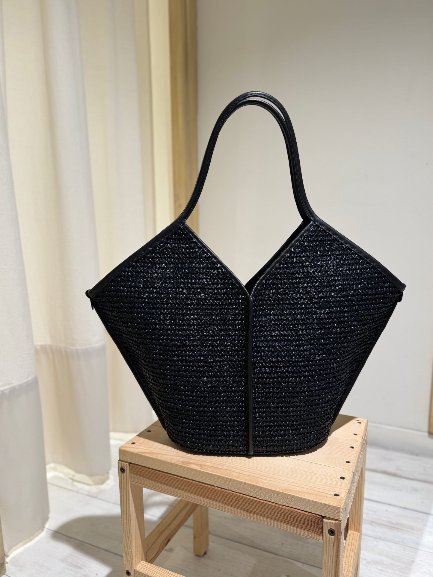 W Bag Calella Raffia - HEREU - Black