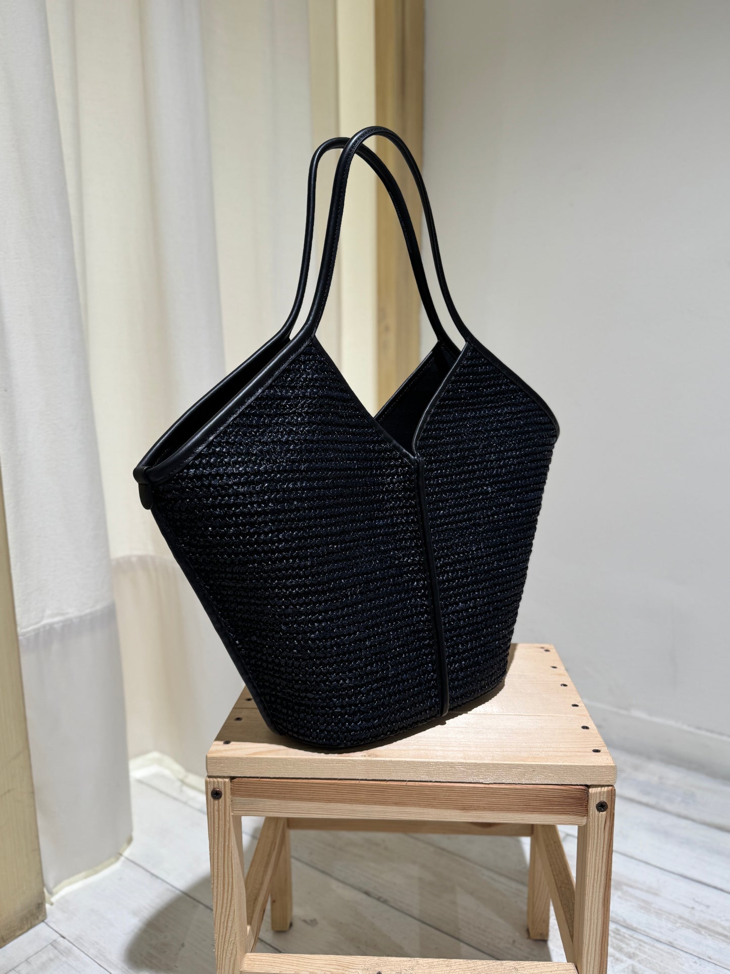 W Bag Calella Raffia - HEREU - Black