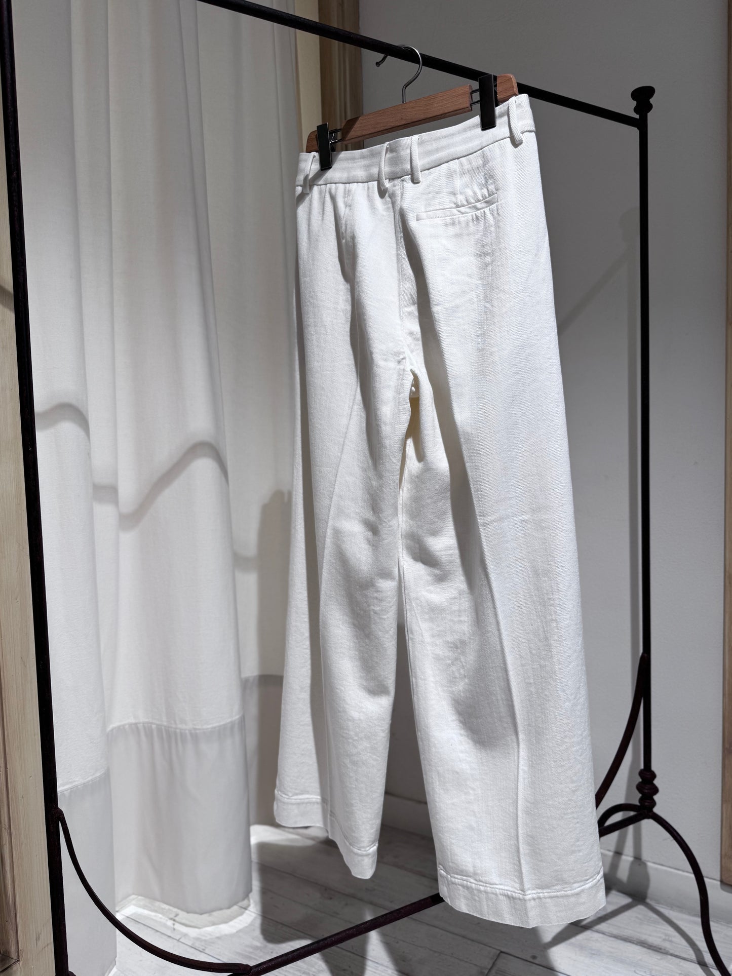 W Pant Pleated - FORTE FORTE - Milk