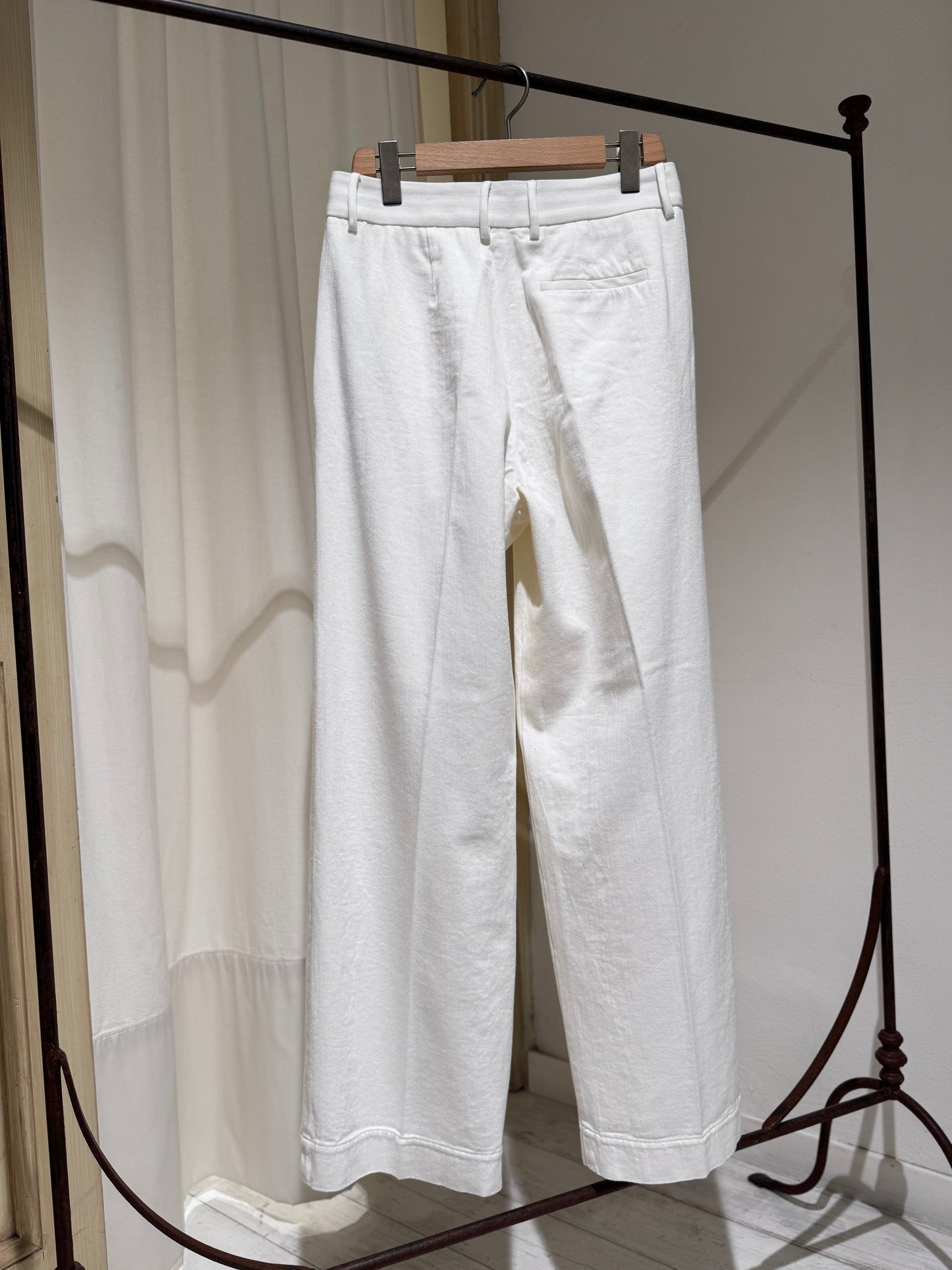 W Pant Pleated - FORTE FORTE - Milk