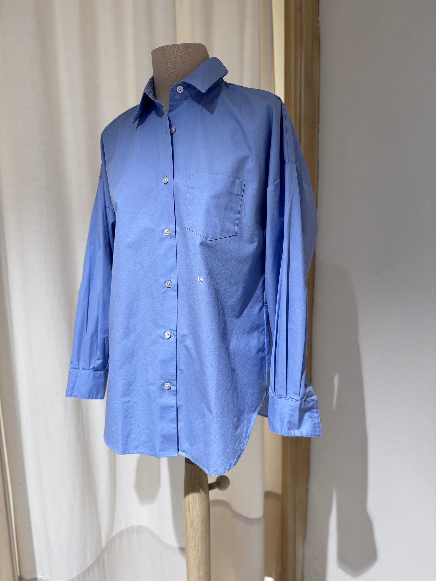 W GIORGIA POPELIN SHIRT - BELLEROSE - SKY