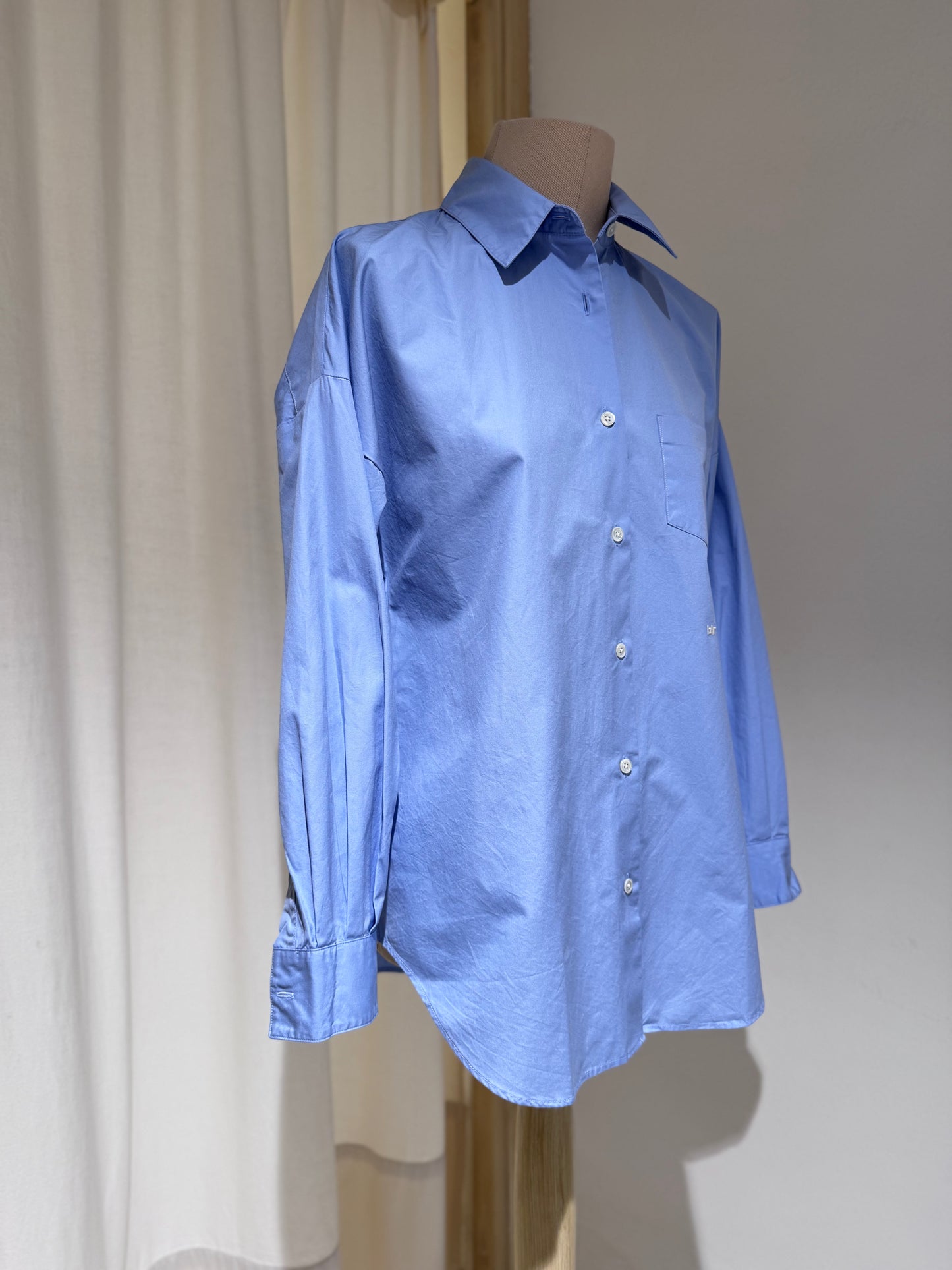 W GIORGIA POPELIN SHIRT - BELLEROSE - SKY