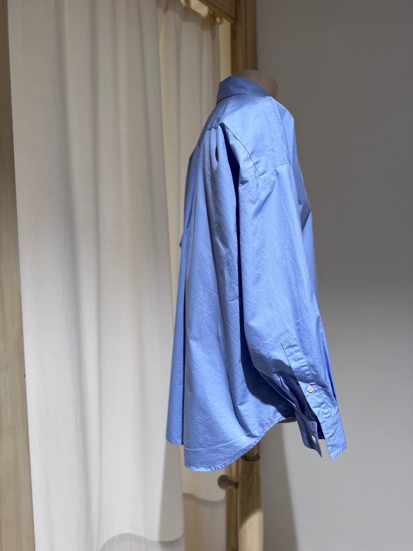 W GIORGIA POPELIN SHIRT - BELLEROSE - SKY