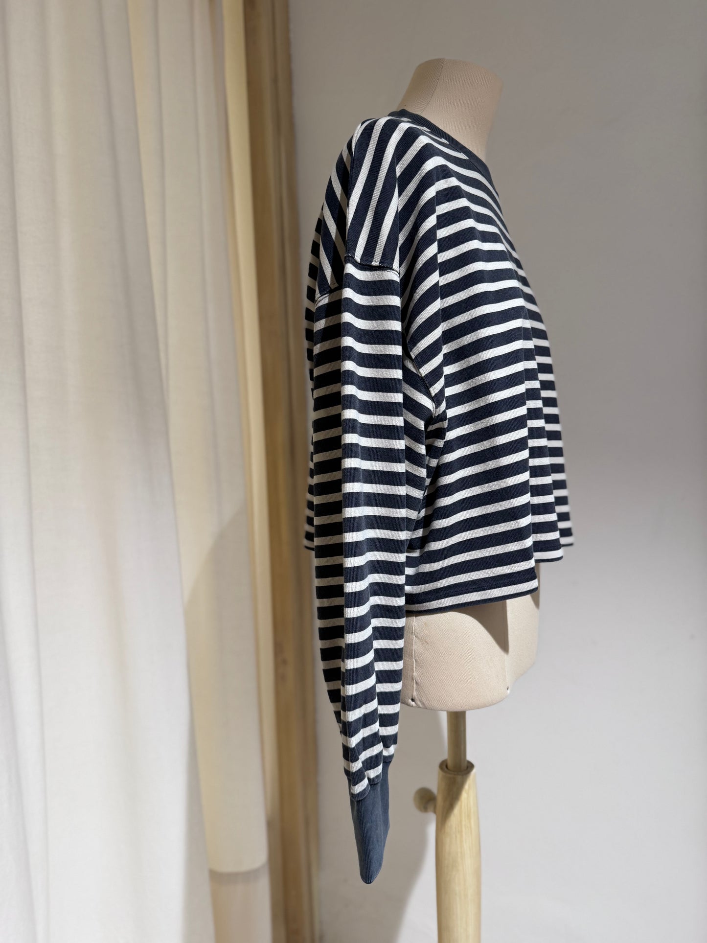 W Franto long-sleeve t-shirt - Bellrose - Off White & Navy