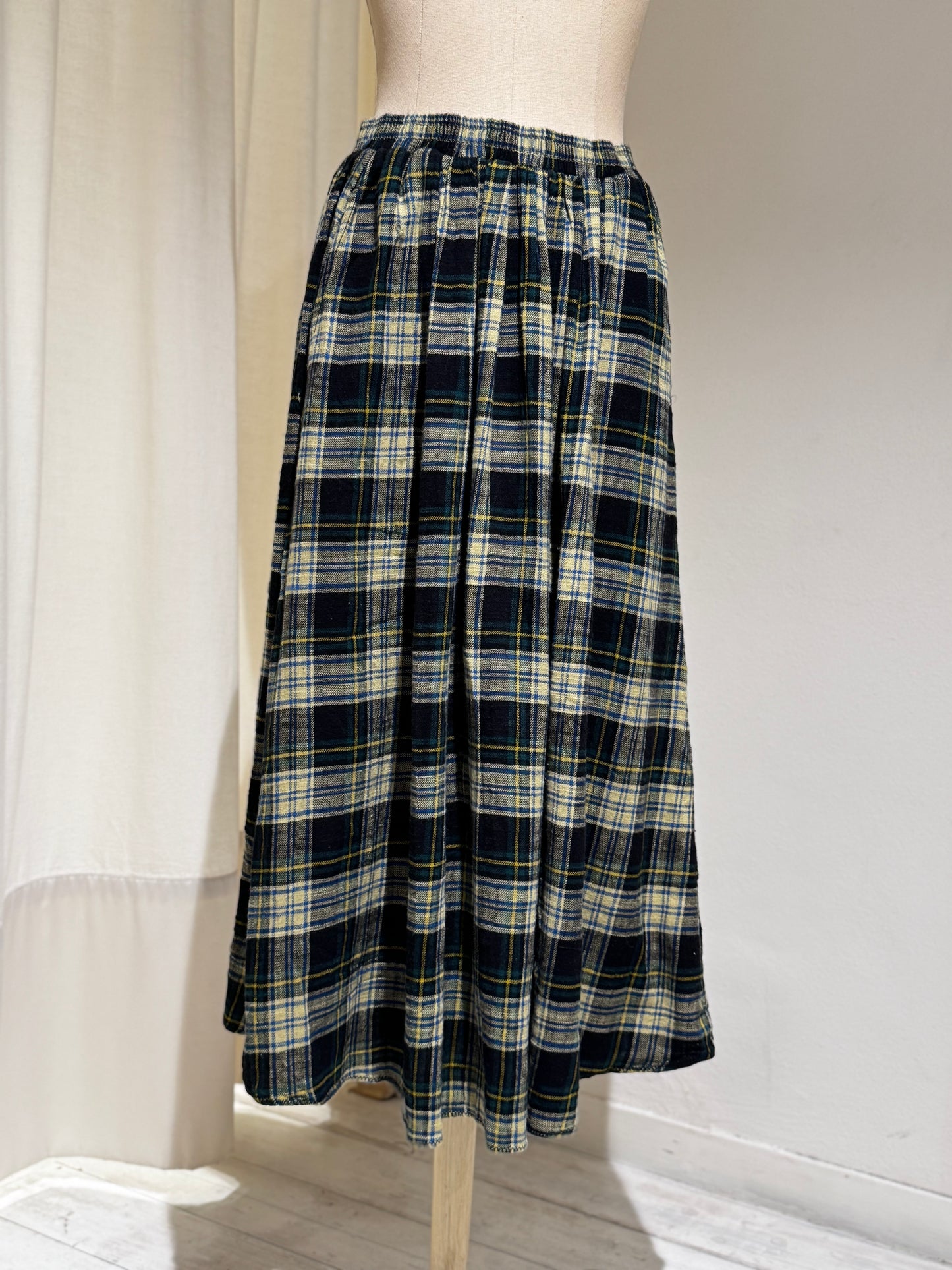 W Woogie midi a-line skirt - BELLEROSE - Check