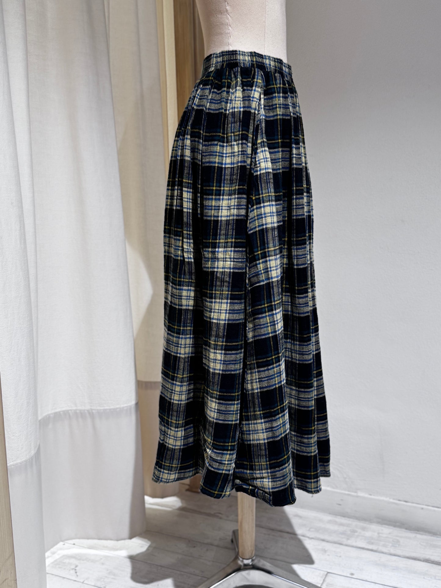W Woogie midi a-line skirt - BELLEROSE - Check