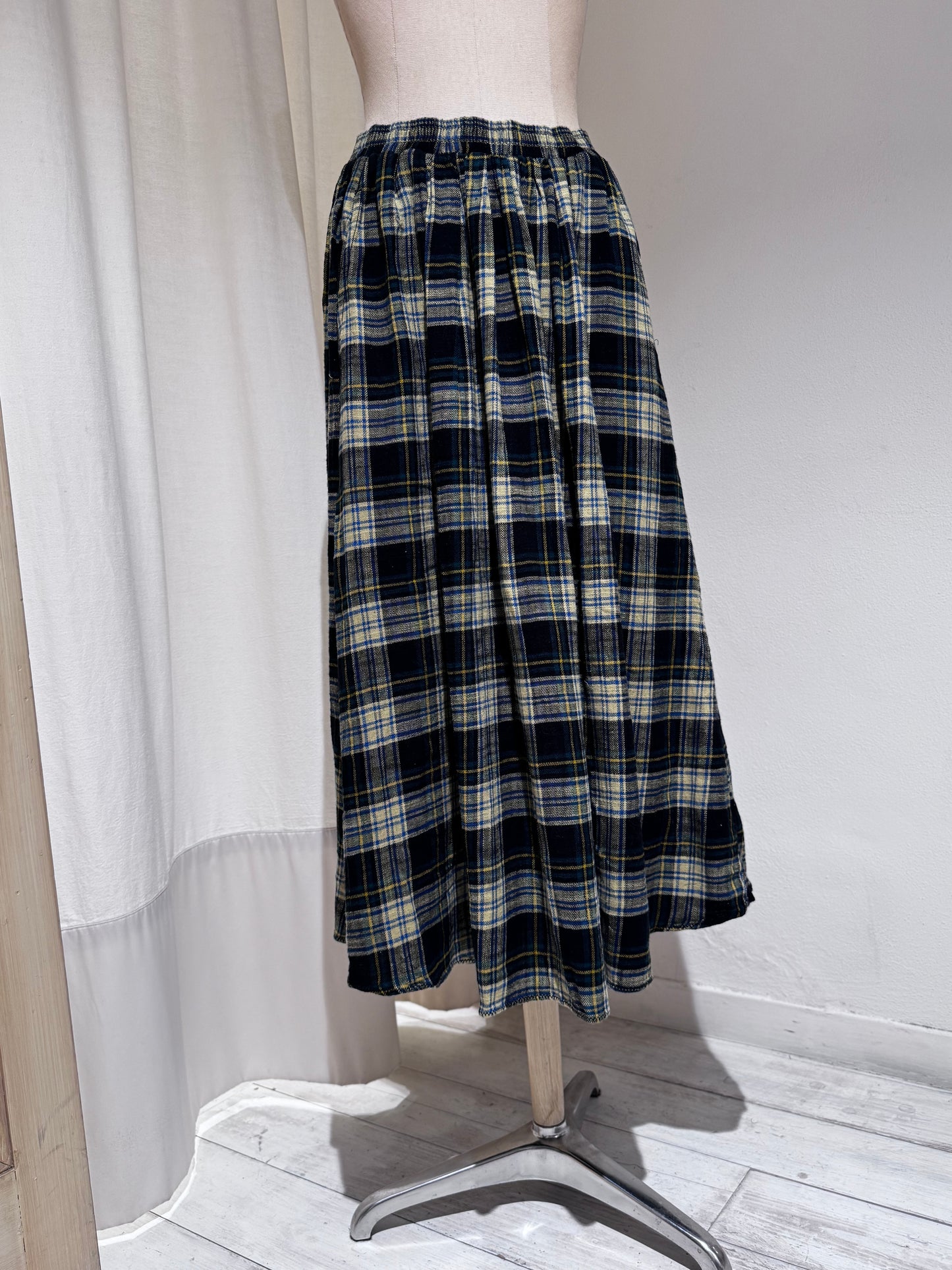 W Woogie midi a-line skirt - BELLEROSE - Check