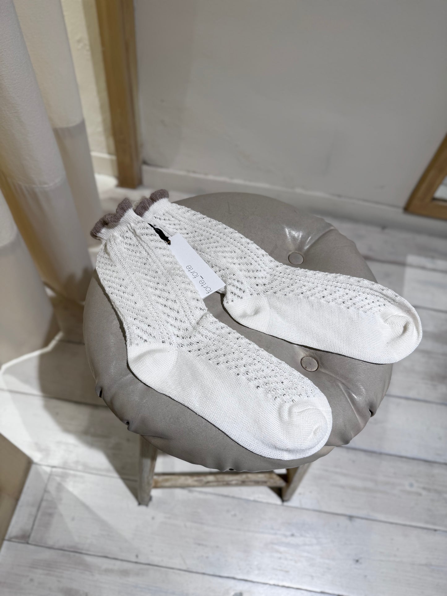 W - Socks - FORTE FORTE - White