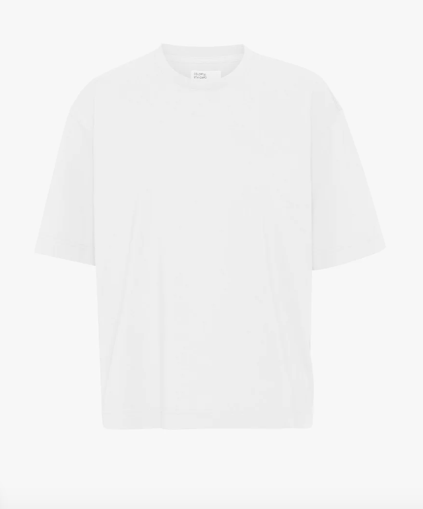 W & M OVERSIZED ORGANIC T-SHIRT - OPTICAL WHITE - COLORFUL STANDARD