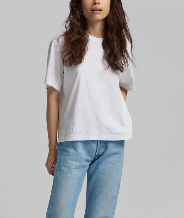 W & M OVERSIZED ORGANIC T-SHIRT - OPTICAL WHITE - COLORFUL STANDARD