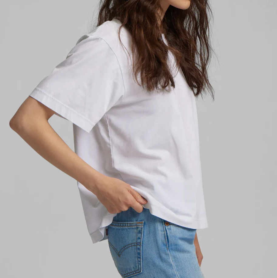 W & M OVERSIZED ORGANIC T-SHIRT - OPTICAL WHITE - COLORFUL STANDARD