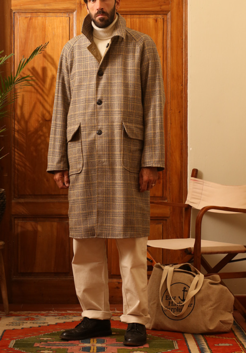 M BENSON TRENCH COAT EAST HARBOUR SURPLUS KAKI