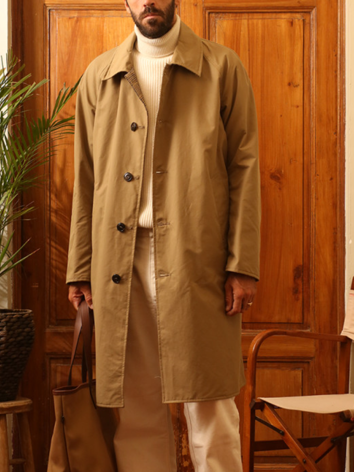 M BENSON TRENCH COAT EAST HARBOUR SURPLUS KAKI