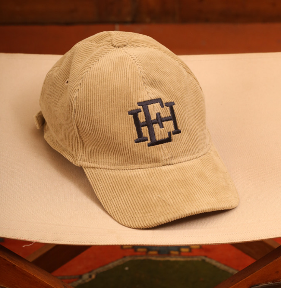M BASEBALL HAT EAST HARBOUR SURPLUS CORDUROY EMBROIDERY KAKI