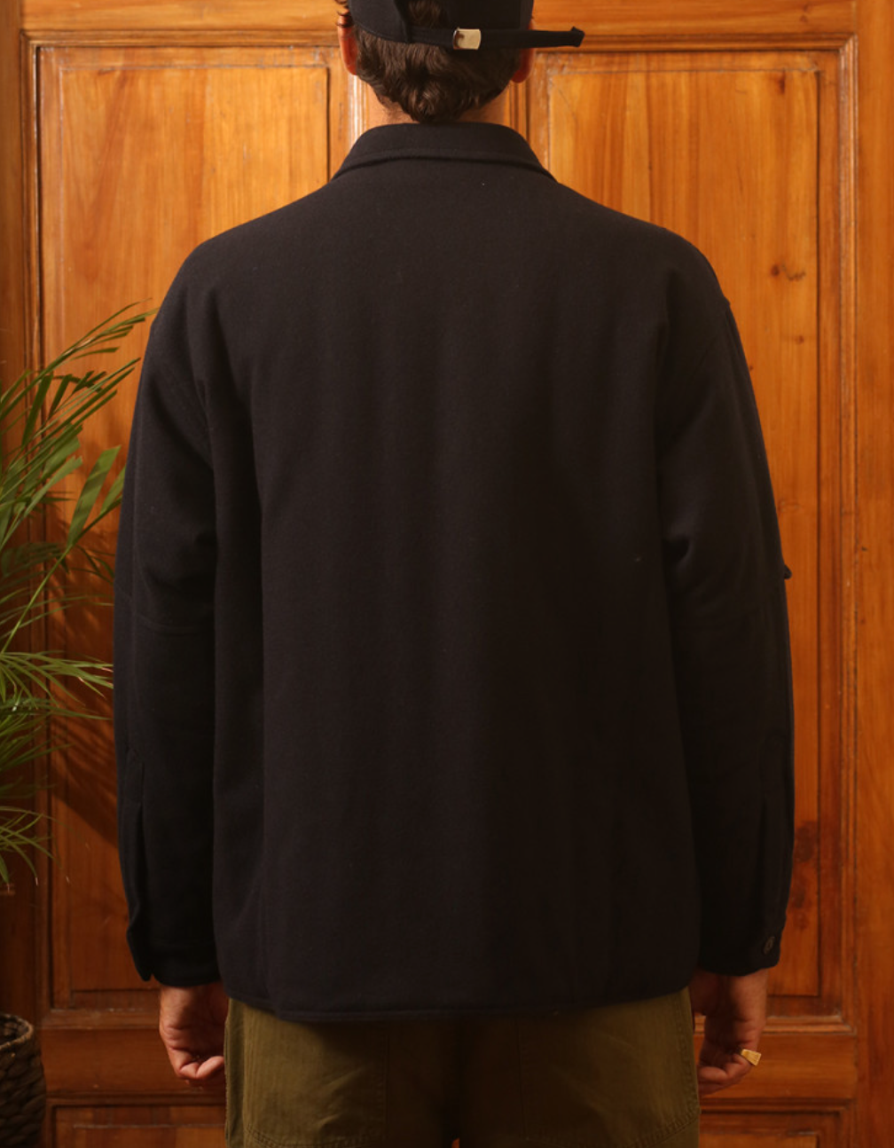 M POLK JACKET EAST HARBOUR SURPLUS NAVY/MILITARY GREEN