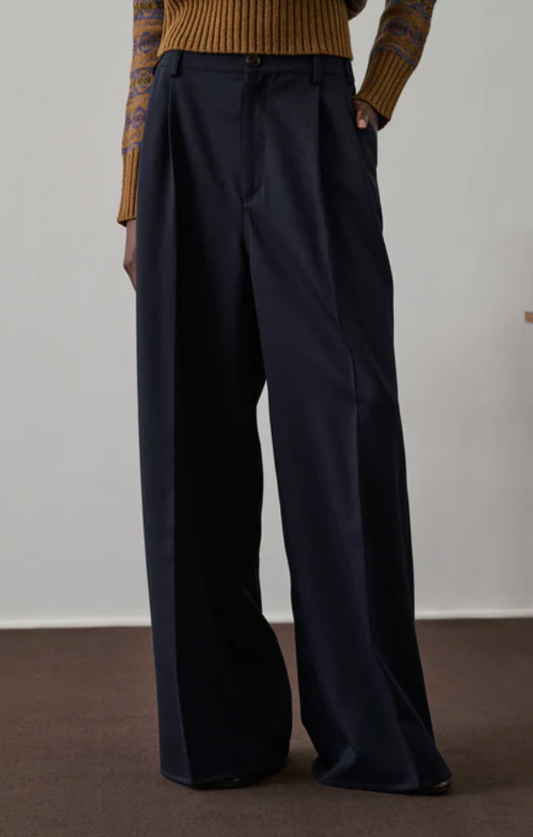 W PANT FREJUS - SOEUR - NAVY BLUE