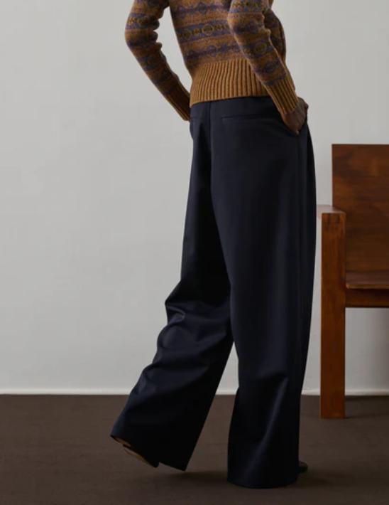 W PANT FREJUS - SOEUR - NAVY BLUE
