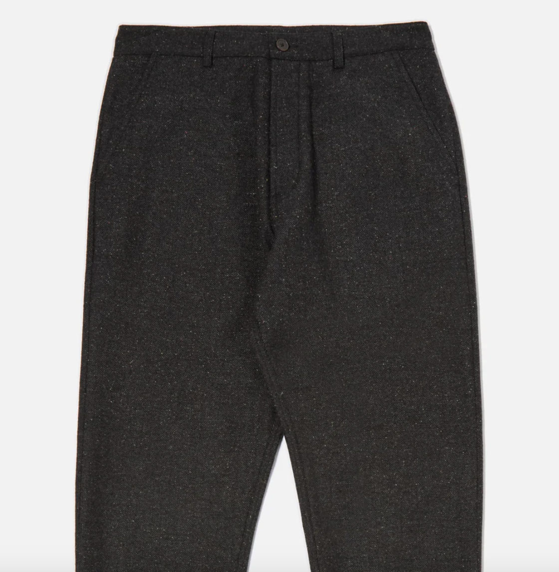 M Salt N Pepper Tweed Military Chino - UNIVERSAL WORKS - Black