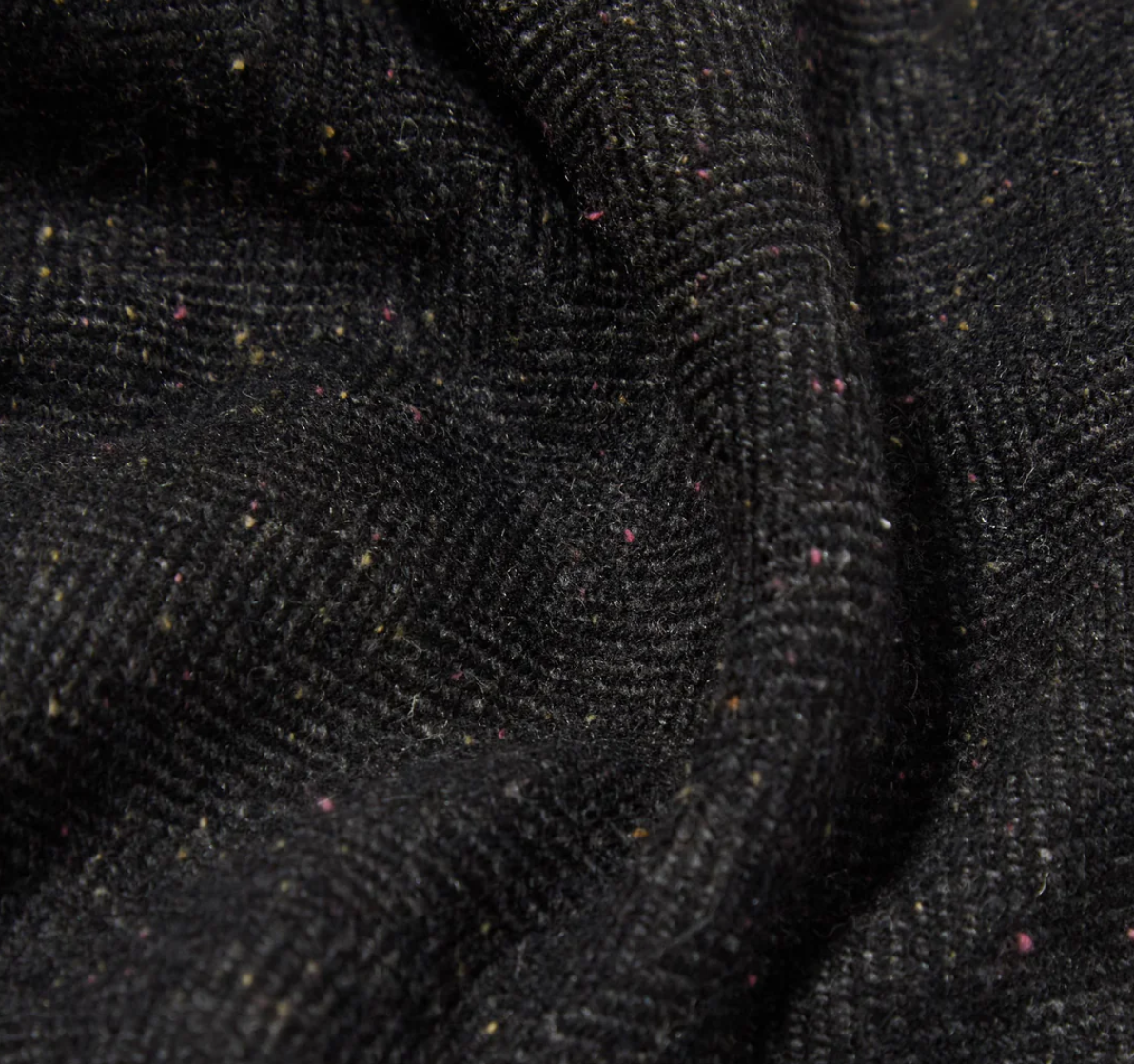 M Salt N Pepper Tweed Military Chino - UNIVERSAL WORKS - Black