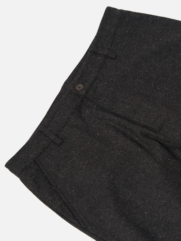 M Salt N Pepper Tweed Military Chino - UNIVERSAL WORKS - Black