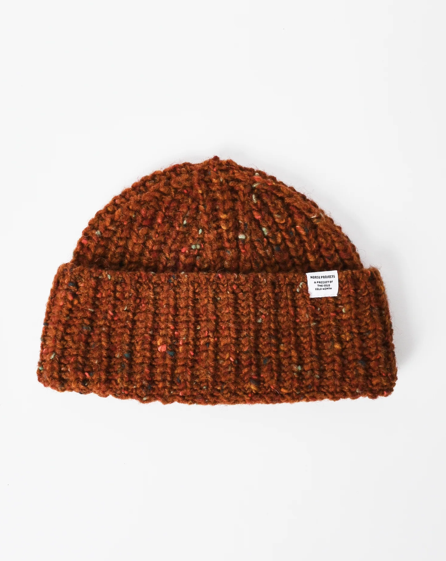 M DANIEL DONEGAL RIB BEANIE - NORSE PROJECTS - GINGER
