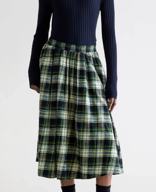 W Woogie midi a-line skirt - BELLEROSE - Check