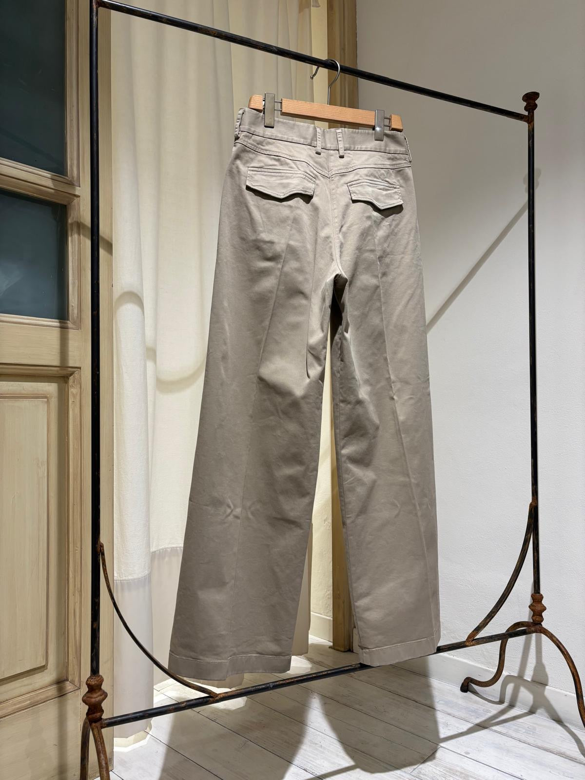 W Pantalone Wide Leg - FORTE FORTE - Sand