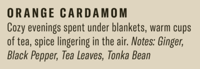 CANDLE ORANGE CARDAMOM