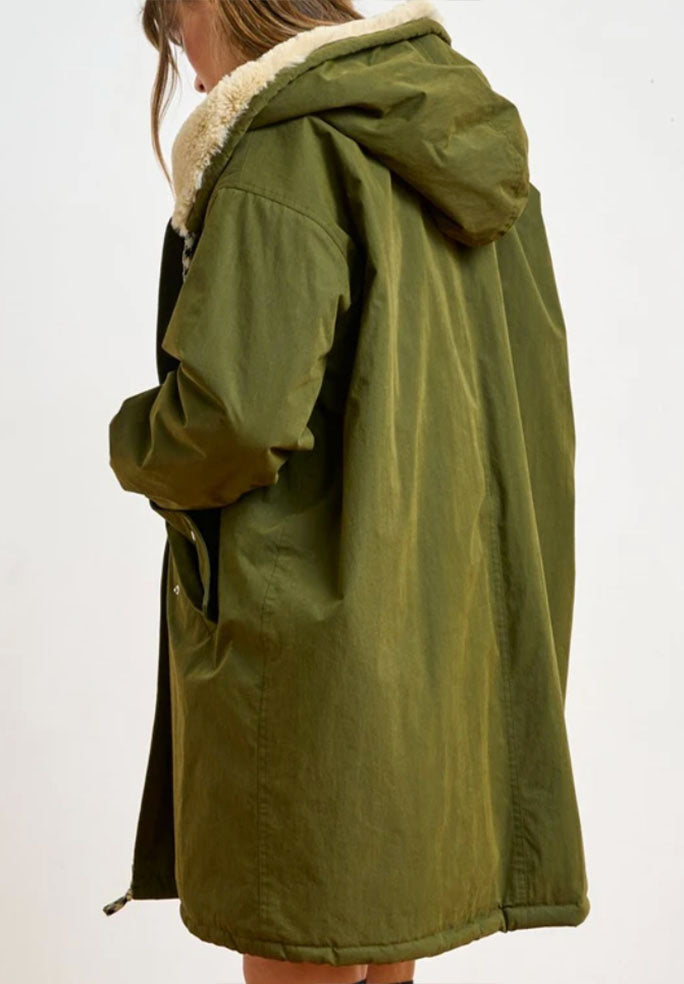 W LAOS PARKA BELLEROSE MILITARY GREEN