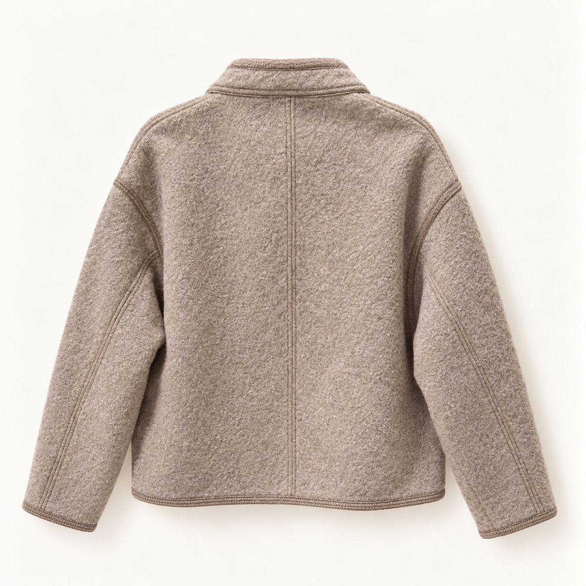 GIACCA OLYMPE - BEIGE GRIGIO - SOEUR