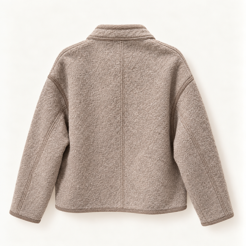 GIACCA OLYMPE - BEIGE GRIGIO - SOEUR